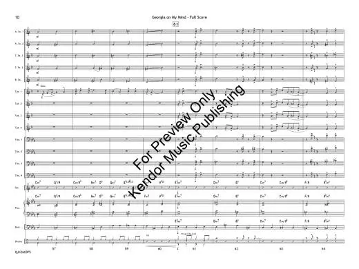 Georgia on My Mind - Carmichael/Blair - Jazz Ensemble - Gr. 1