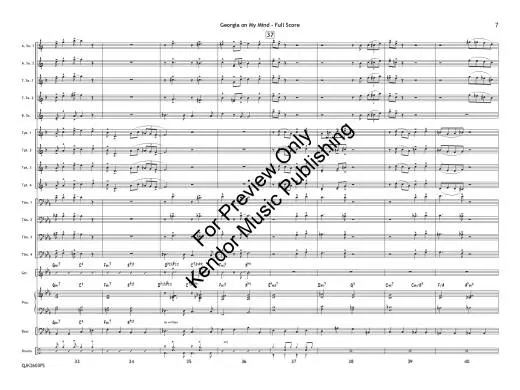 Georgia on My Mind - Carmichael/Blair - Jazz Ensemble - Gr. 1