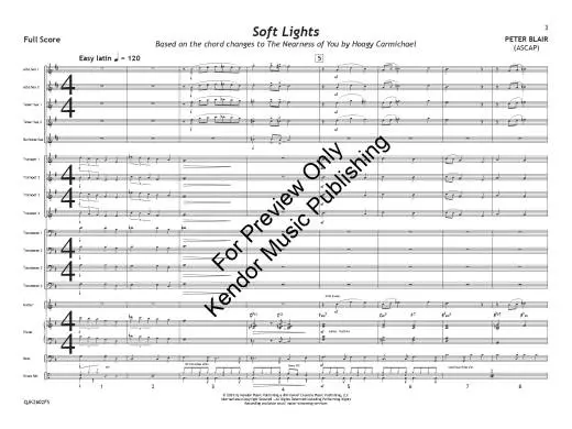 Soft Lights - Blair - Jazz Ensemble - Gr. 1