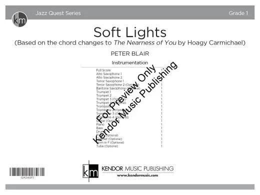 Soft Lights - Blair - Jazz Ensemble - Gr. 1