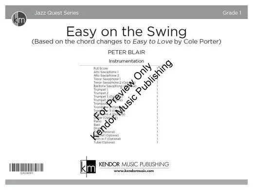 Easy on the Swing - Blair - Jazz Ensemble - Gr. 1