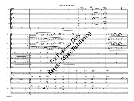Alone Time - Berg - Jazz Ensemble - Gr. 3