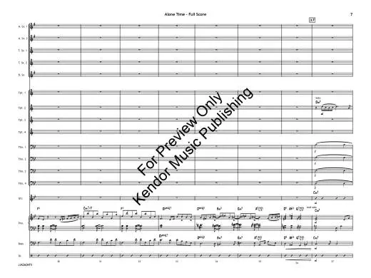 Alone Time - Berg - Jazz Ensemble - Gr. 3