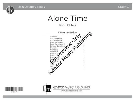 Alone Time - Berg - Jazz Ensemble - Gr. 3