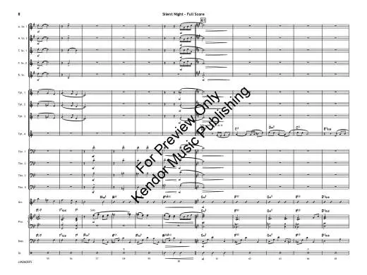 Silent Night (Flugelhorn Feature) - Gruber/Jarvis - Jazz Ensemble - Gr. 3