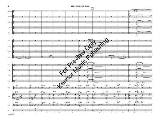 Silent Night (Flugelhorn Feature) - Gruber/Jarvis - Jazz Ensemble - Gr. 3