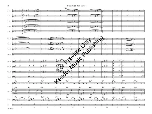 Silent Night (Flugelhorn Feature) - Gruber/Jarvis - Jazz Ensemble - Gr. 3