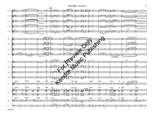 Silent Night (Flugelhorn Feature) - Gruber/Jarvis - Jazz Ensemble - Gr. 3
