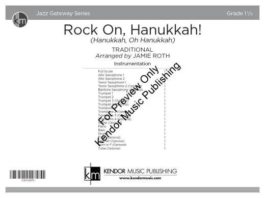 Rock On, Hanukkah! - Roth - Concert Band - Gr. 1.5