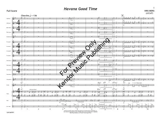 Havana Good Time - Berg - Jazz Ensemble - Gr. 1.5