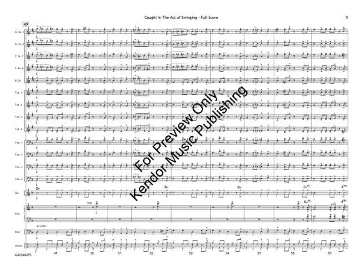 Caught in the Act of Swinging - White - Jazz Ensemble - Gr. 1.5