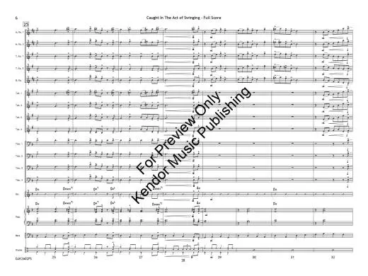 Caught in the Act of Swinging - White - Jazz Ensemble - Gr. 1.5