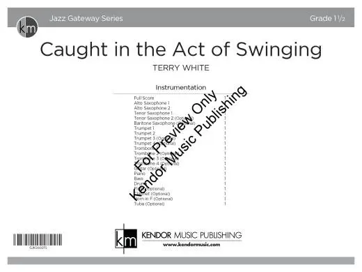 Caught in the Act of Swinging - White - Jazz Ensemble - Gr. 1.5