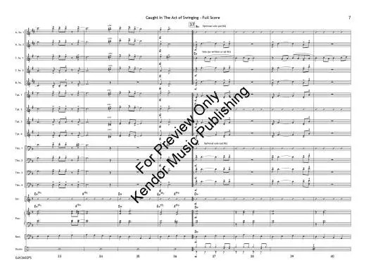 Caught in the Act of Swinging - White - Jazz Ensemble - Gr. 1.5