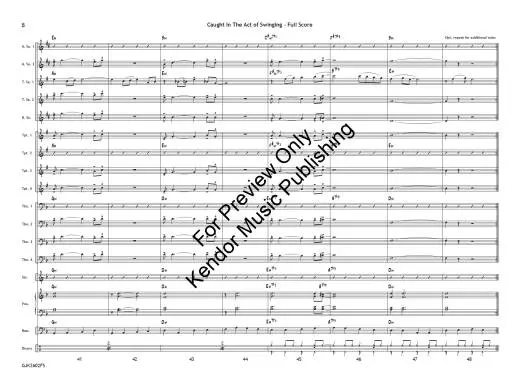 Caught in the Act of Swinging - White - Jazz Ensemble - Gr. 1.5