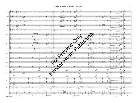 Caught in the Act of Swinging - White - Jazz Ensemble - Gr. 1.5