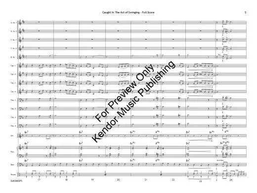 Caught in the Act of Swinging - White - Jazz Ensemble - Gr. 1.5