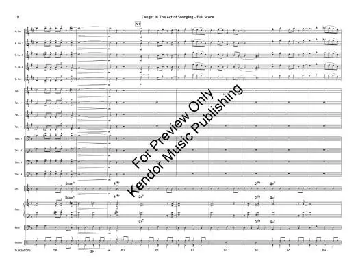 Caught in the Act of Swinging - White - Jazz Ensemble - Gr. 1.5