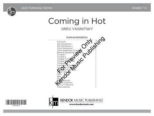 Coming in Hot - Yasinitsky - Jazz Ensemble - Gr. 1.5