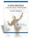C. Alan Publications - Concertino for 4 Percussion and Wind Ensemble - Gillingham - Concert Band - Gr. 5