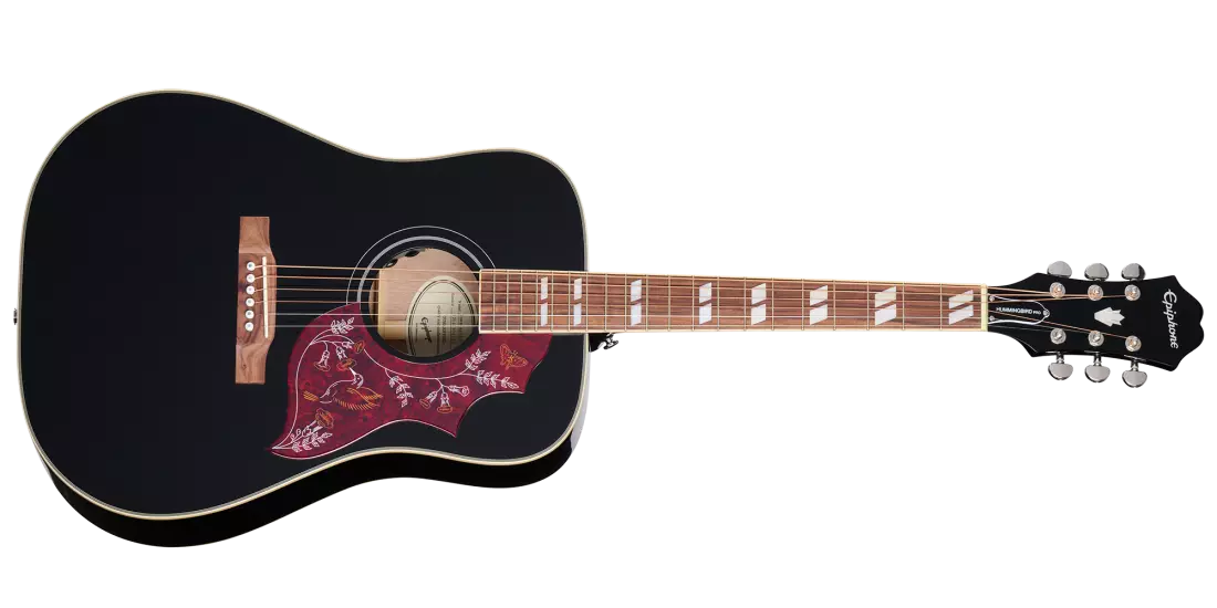 Hummingbird Pro Acoustic/Electric Guitar - Ebony