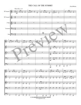 The Call of the Summit - Marlatt - Brass Quintet