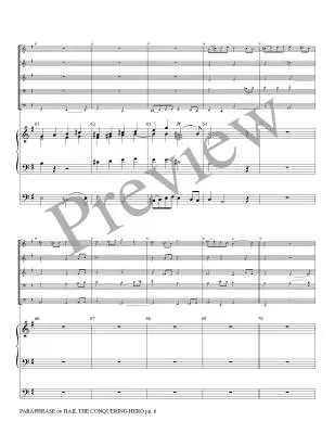 Paraphrase on Hail the Conquering Hero - Guilmant/Marlatt - Brass Quintet