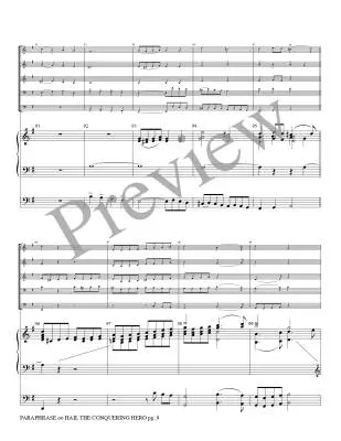 Paraphrase on Hail the Conquering Hero - Guilmant/Marlatt - Brass Quintet