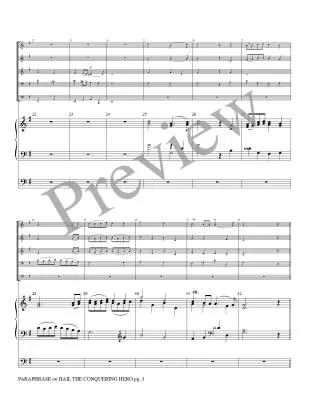 Paraphrase on Hail the Conquering Hero - Guilmant/Marlatt - Brass Quintet