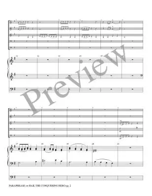 Paraphrase on Hail the Conquering Hero - Guilmant/Marlatt - Brass Quintet