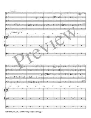 Paraphrase on Hail the Conquering Hero - Guilmant/Marlatt - Brass Quintet