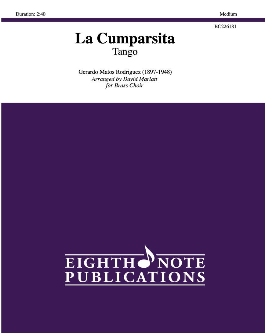 La Cumparsita - Rodriguez/Marlatt - Brass Choir