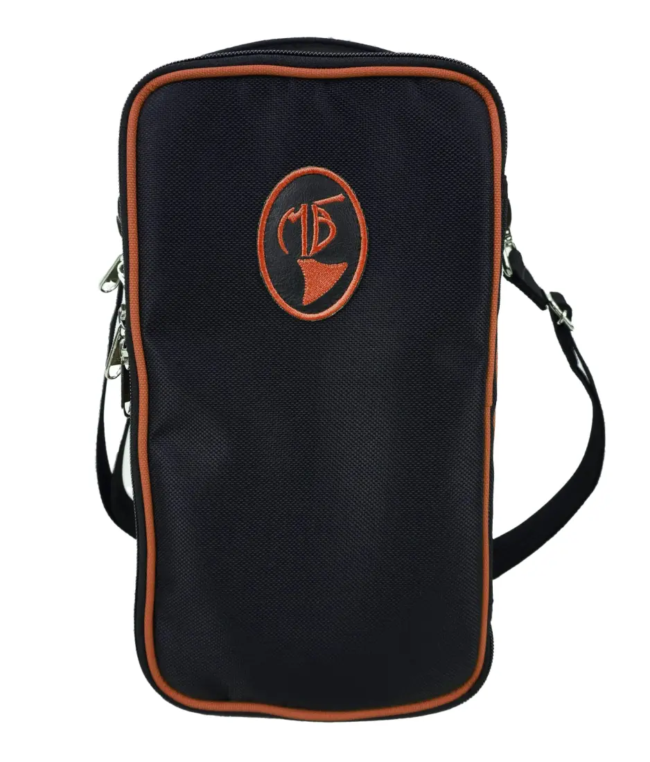 Single Oboe Case - Black Nylon with Orange Trim
