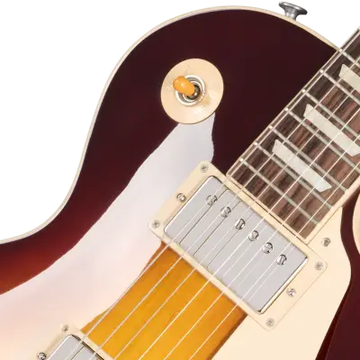 Les Paul Standard 50s Plain Top Electric Guitar with Hardshell Case - Iced Tea