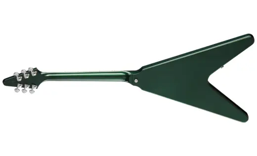 Flying V 70s Electric Guitar with Hardshell Case - British Racing Green