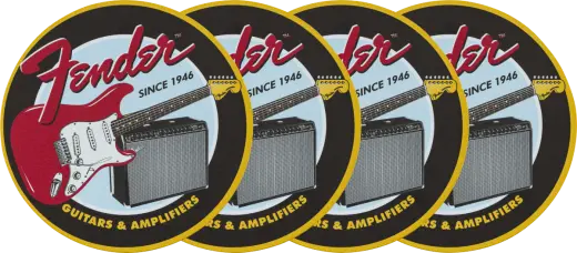 1946 Guitars & Amps Coaster Set