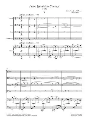 Piano Quintet in C Minor - Williams - Score and Parts