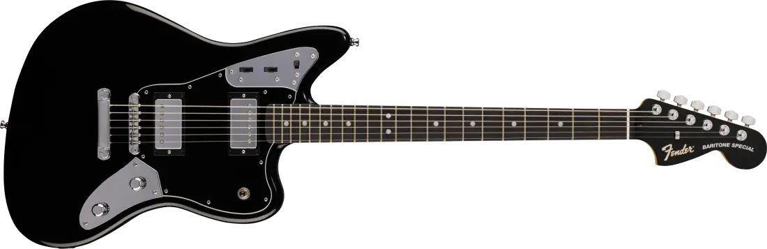Limited Edition Player Fusion Jaguar Baritone Special, Ebony Fingerboard - Black