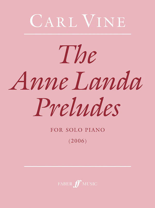 The Anne Landa Preludes - Vine - Piano - Book