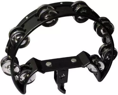 Drum Set Tamborine Black Cutaway