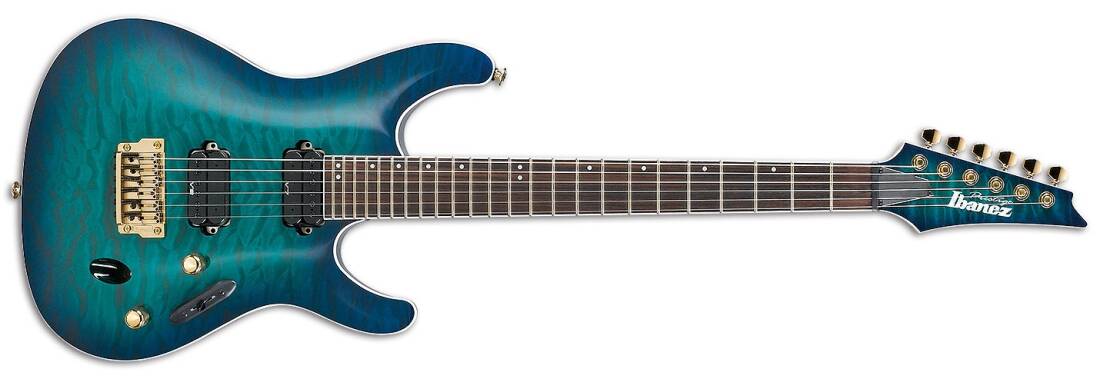 Ibanez Prestige S Series Electric Guitar - Nebula Green Burst