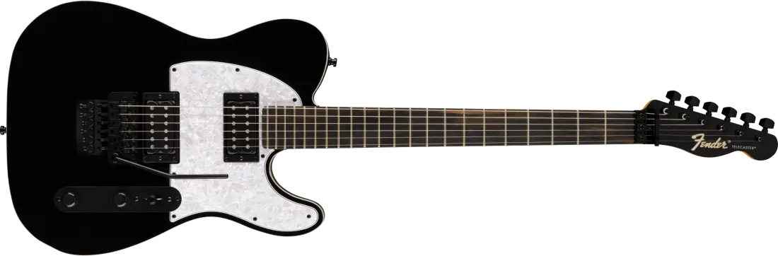 Limited Edition Player Fusion Telecaster HH Floyd Rose, Ebony Fingerboard - Black