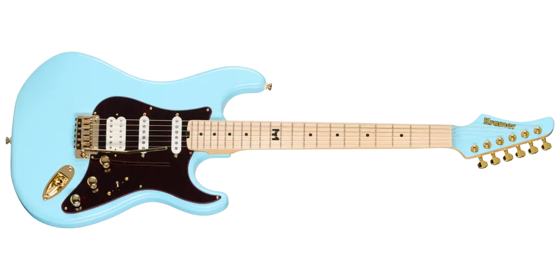 Malina Moye Signature Pacer Deluxe Electric Guitar with Hardshell Case - Splash Blue