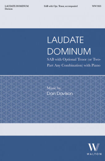 Laudate Dominum - Davison - Choral Octavo - SAB/opt. Tenor Accompanied