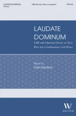 Walton - Laudate Dominum - Davison - Choral Octavo - SAB/opt. Tenor Accompanied