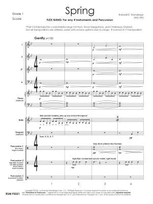 Spring - Standridge - Concert Band (Flex-Band) - Gr. 1