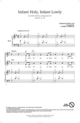 Infant Holy, Infant Lowly - Breeze - Choral Octavo - SATB/Cello