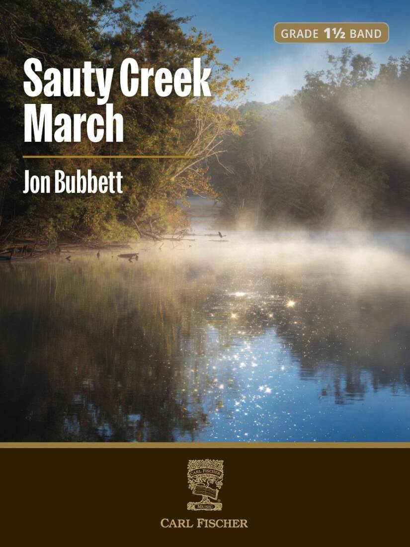 Sauty Creek March - Bubbett - Concert Band - Gr. 1.5