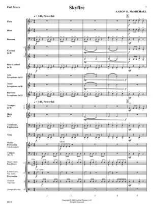 Skyfire - McMichael - Concert Band - Gr. 1.5