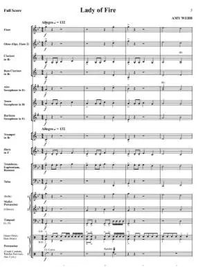 Lady of Fire - Webb - Concert Band - Gr. 1